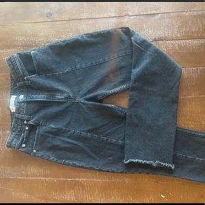 Abercrombie & Fitch Black High-Rise Skinny Jeans (Curve Love) 27